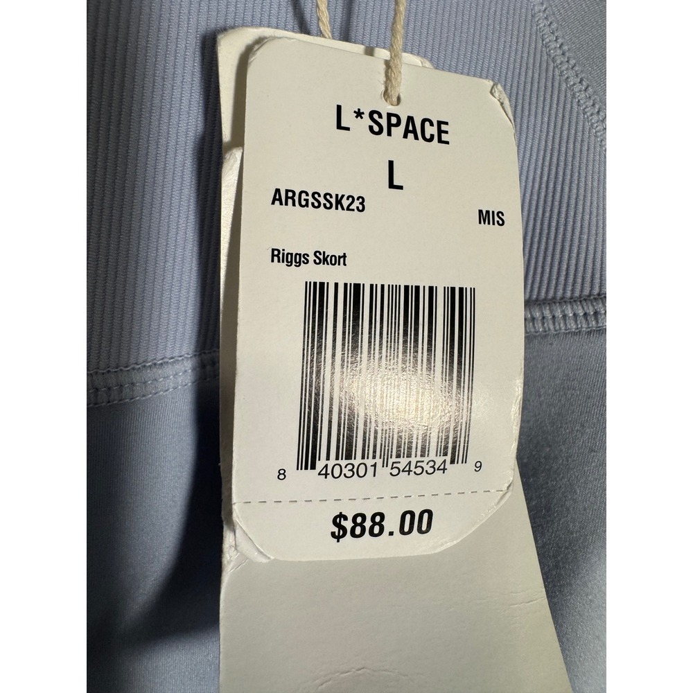 L*Space Active Warren Top and Riggs Skort Set Light Blue Tennis Golf Outfit NWT - Picture 5 of 16